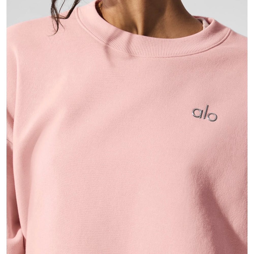 ALO Yoga Pink Boxy Sweatshirt